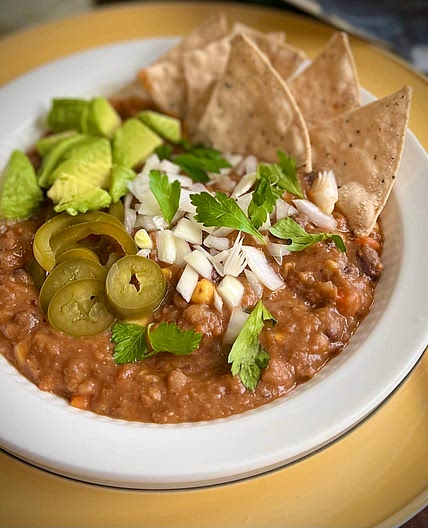 Vegan tortilla soup 