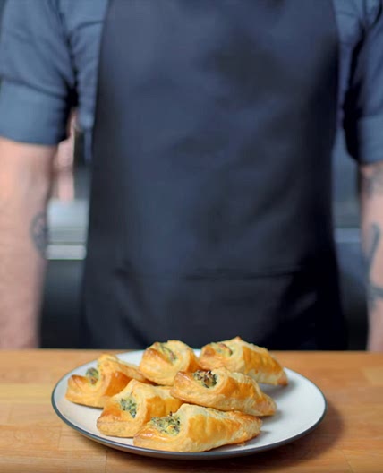 Spinach Puffs inspired by The Emperor's New Groove — Binging With Babish