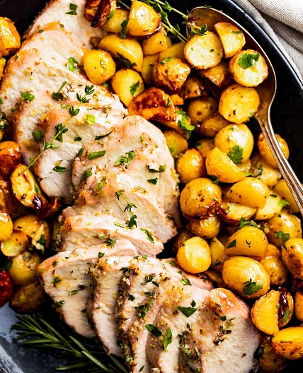 Honey Garlic Roast Pork Tenderloin