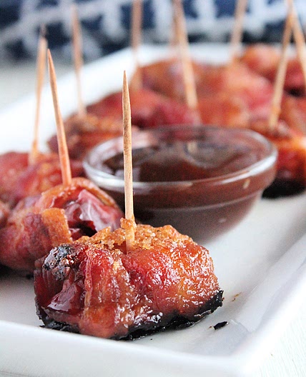 Bacon Wrapped Kielbasa Bites