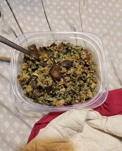 Vegetable scrambled eggs