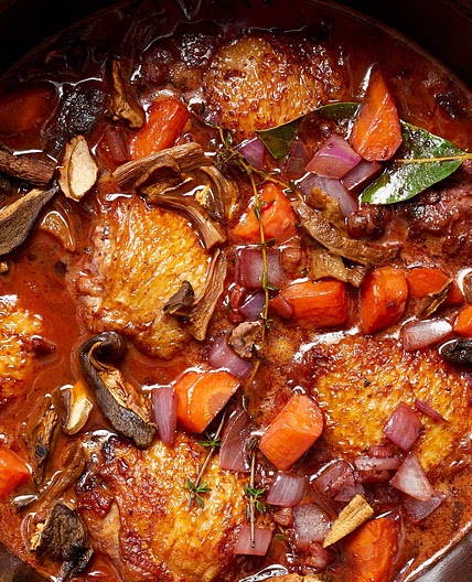 Uncle Bob's Coq Au Vin (adapted from French Country Favorites pamphlet)