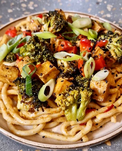 Healthy Peanut Chilli Udon