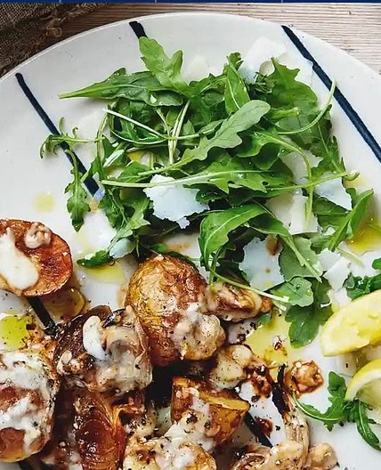 Thomasina Miers' taleggio roast potatoes