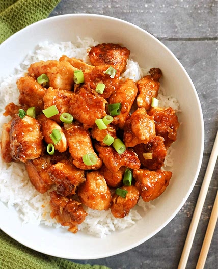Lightened Up Orange Chicken
