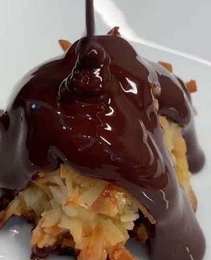 Coconut Macaroons Dipped in Dark Chocolate