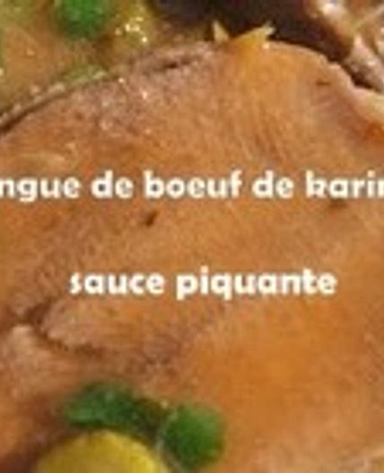 Langue de boeuf sauce piquante