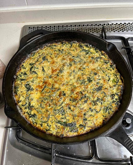 Chard and Onion Omelet Trouchia