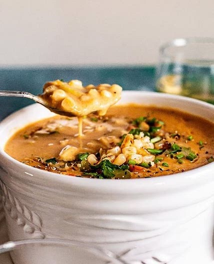 🍲 ONE-POT SMOKED PAPRIKA CORN CHOWDER ♨️
