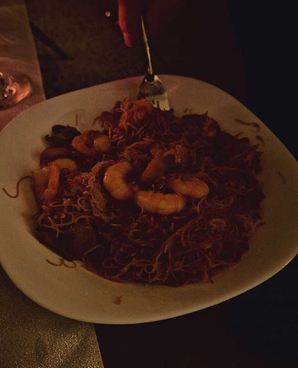 Spicy shrimp noodles
