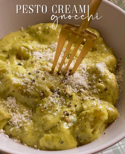 Pesto Cream Gnocchi