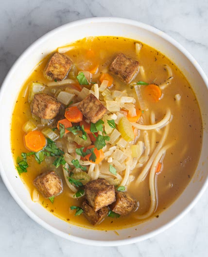 Vegan Chicken Noodle Soup