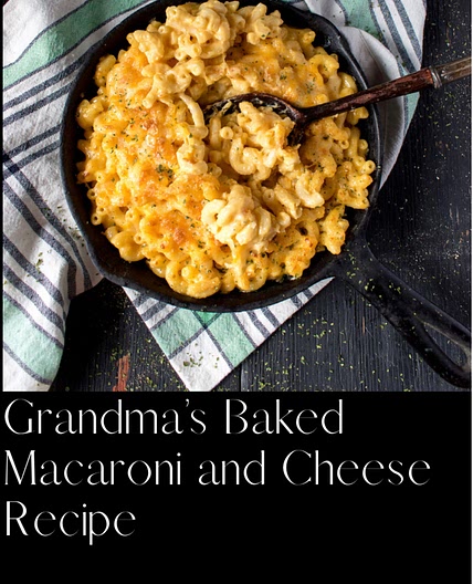 Creamy Baked Macaroni and Cheese 