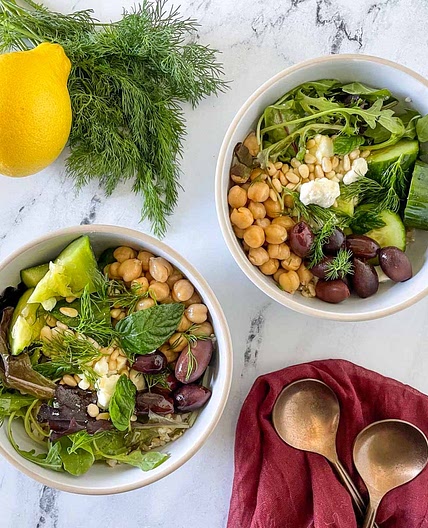 Mediterranean Grain Bowls