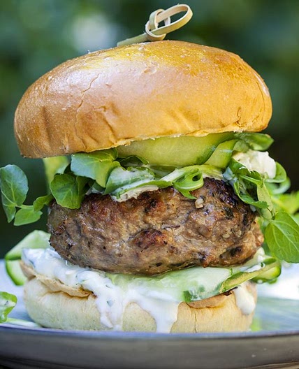 Lamb Burgers with Fruity Relish