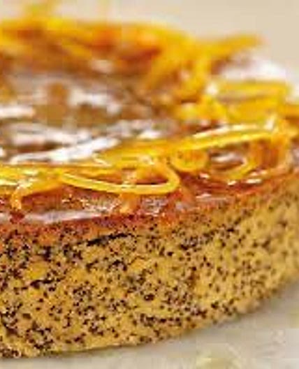 Orange and Poppyseed zcake