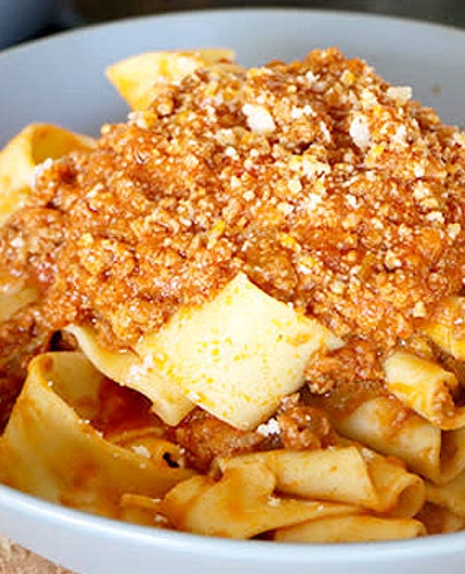 Authentic Bolognese pasta