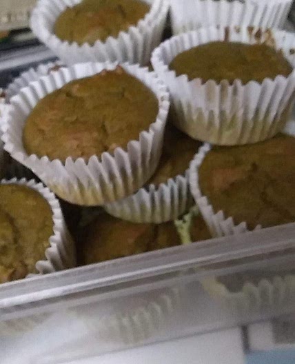 Cinnamon Pumpkin Muffins w/ Honey Glaze