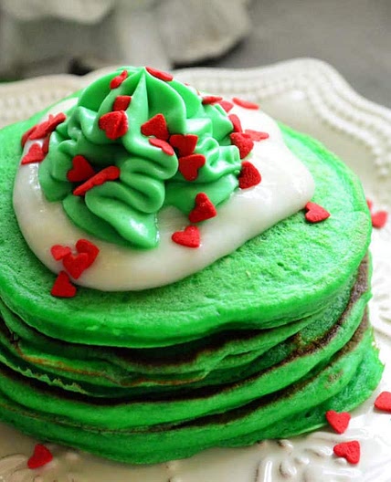 Grinch Pancakes