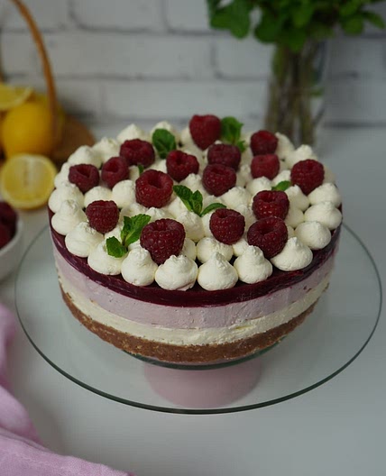 Raspberry Cheesecake (no bake)