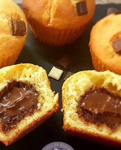 Muffins cœur de Nutella