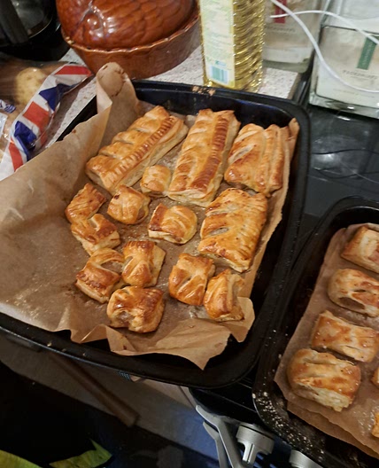 Homemade sausage rolls