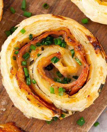 Ham & Cheese Puff Pastry Appetizer