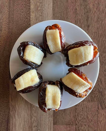 Banana Stuffed Dates
