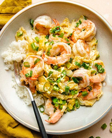Shrimp scrambled eggs recipe