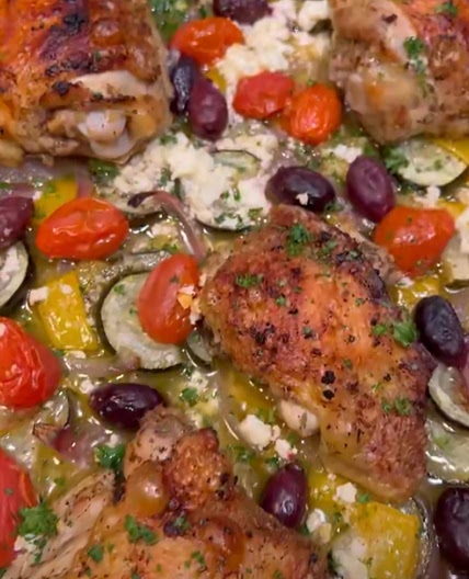 Greek Chicken Sheet Pan