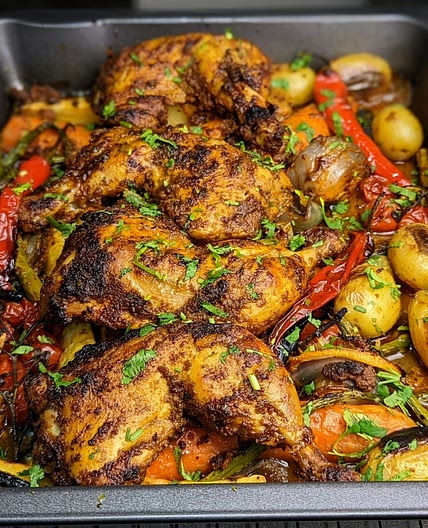 Tandoori Chicken Tray Bake