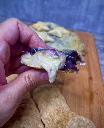 Baked Brie with Ube 