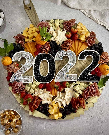 New Year's Charcuterie Board