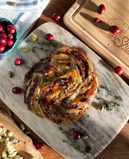 Stilton and Cranberry Swirl