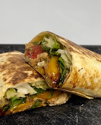 Tuna grilled vegetables wrap