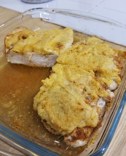 Hummus Baked Chicken