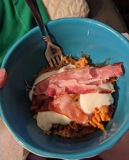 Instant Pot Breakfast Chicken Pizza