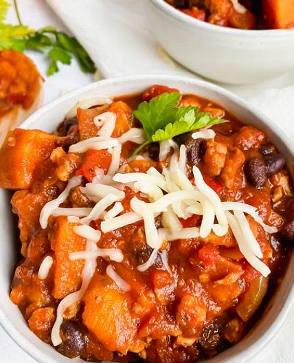 Sweet Potato Turkey Chili