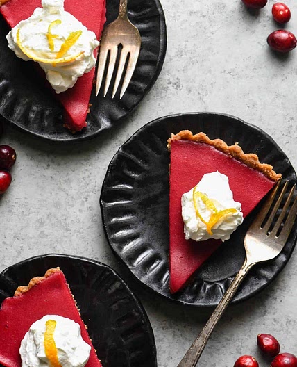 Cranberry Curd Tart