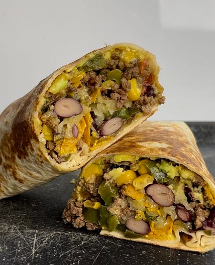 Mexican style burrito