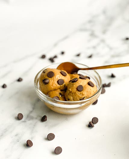 Low calorie edible cookie dough