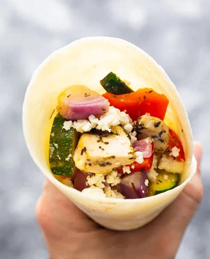 Greek Chicken Wraps