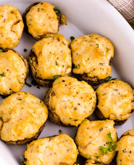 Smoked Stuffed Mushrooms