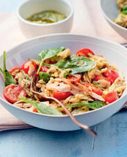 Chicken Spinach Orzo Salad
