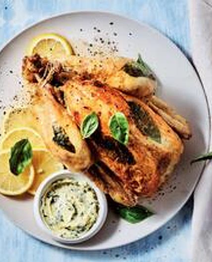 Lemon Basil Roasted Chicken