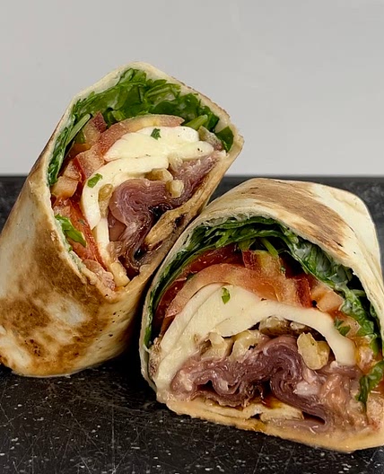 Prosciutto mozzarella wrap