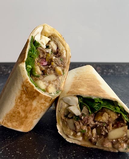 Tuna apple wrap