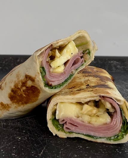 Sweet and salty camembert wrap