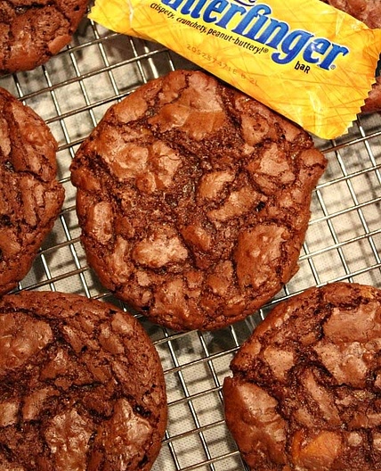 Butterfinger Brownie Cookies