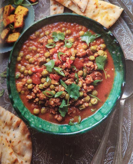 Keema peas with paneer
